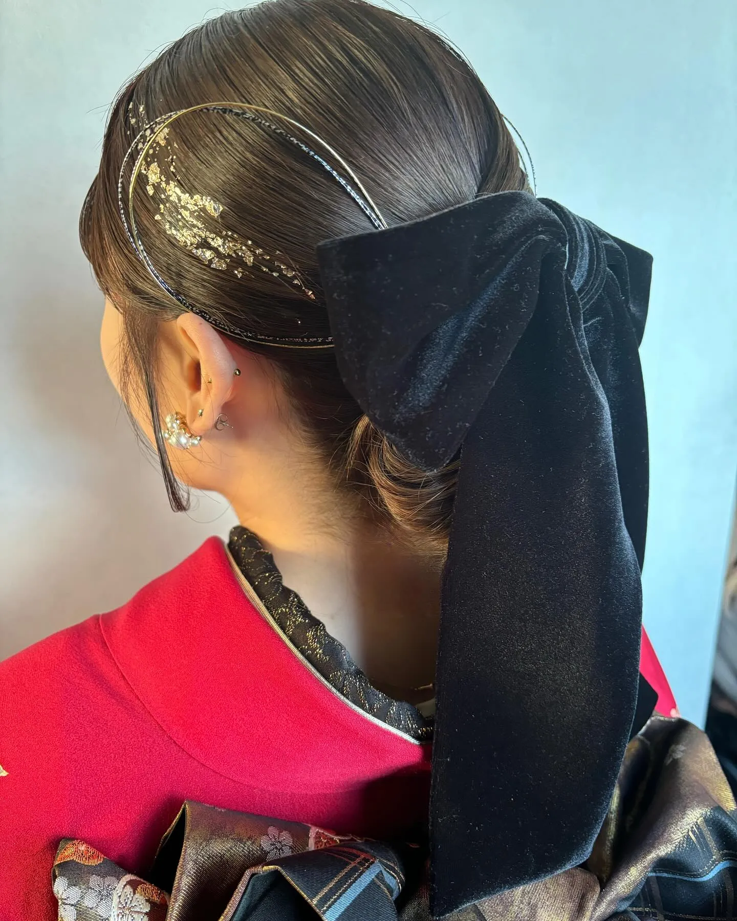 タイトなシニヨンスタイル✨