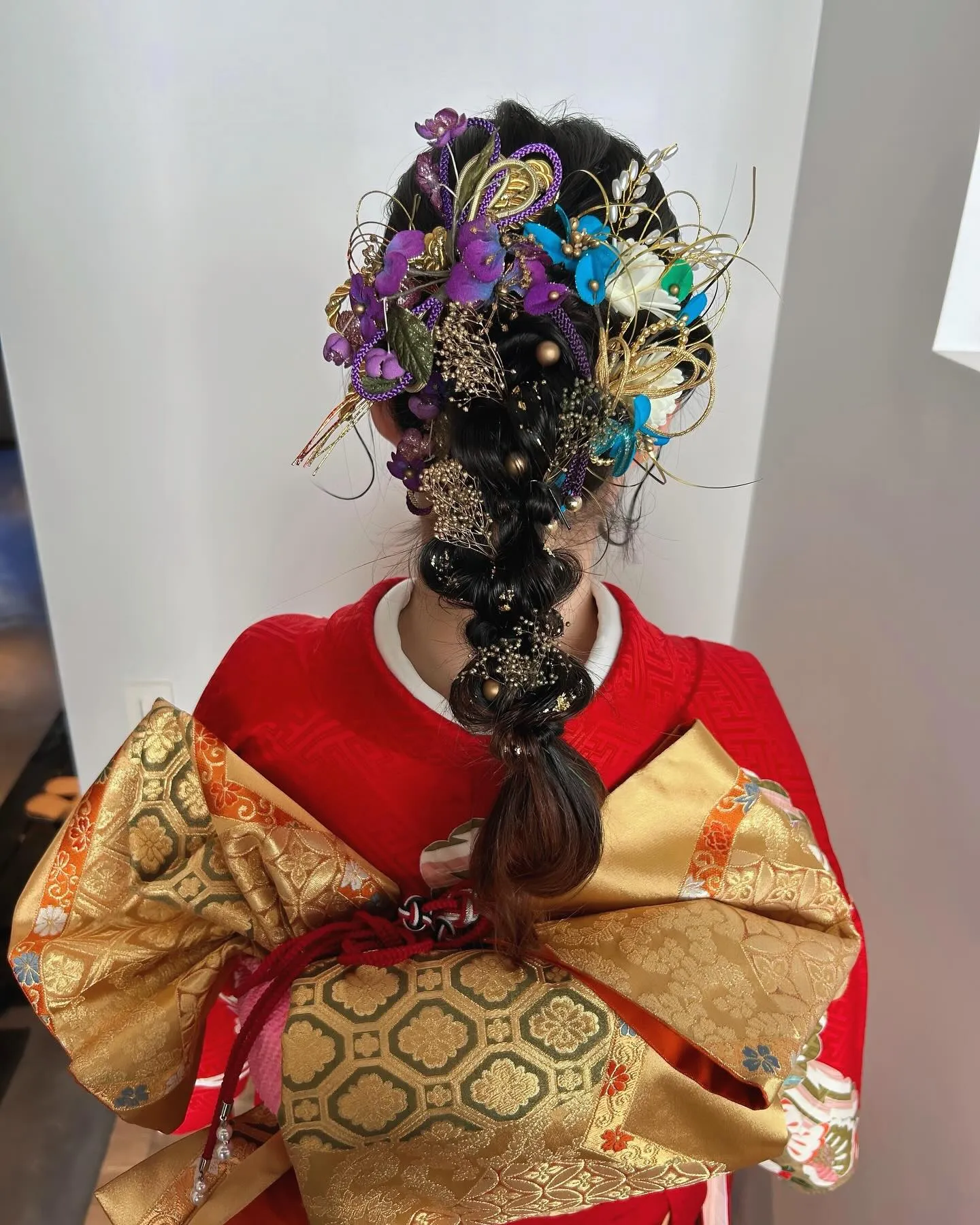 編みおろしヘア✨金箔✨