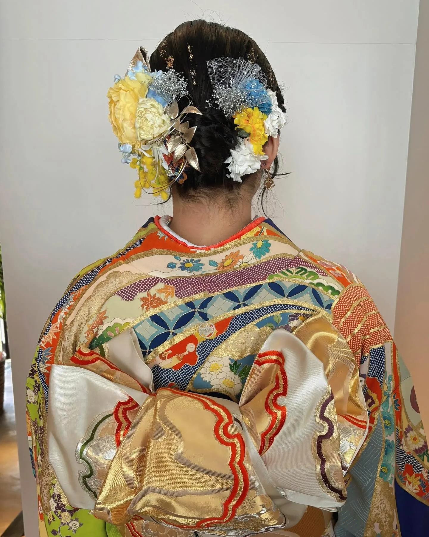 みつあみシニヨン✨金箔✨