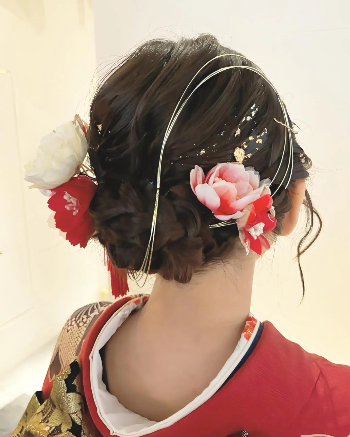 ふわふわみつあみシニヨン💕