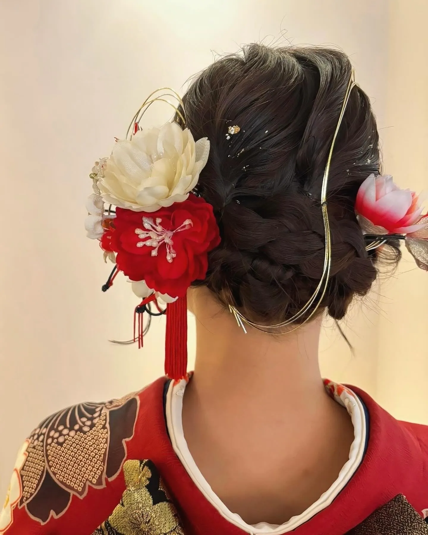 ふわふわみつあみシニヨン💕