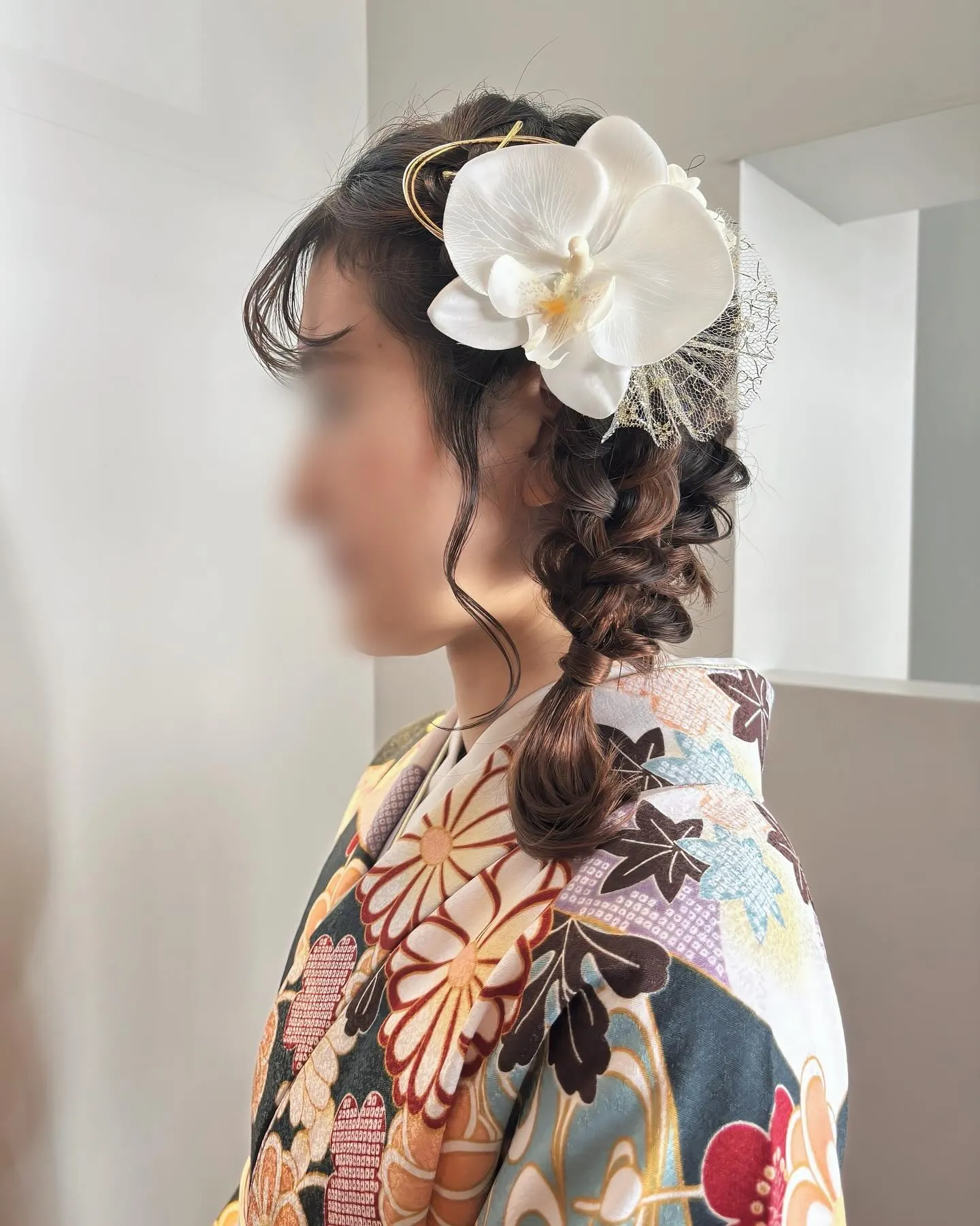 編み込み 三つ編みアレンジ🩵