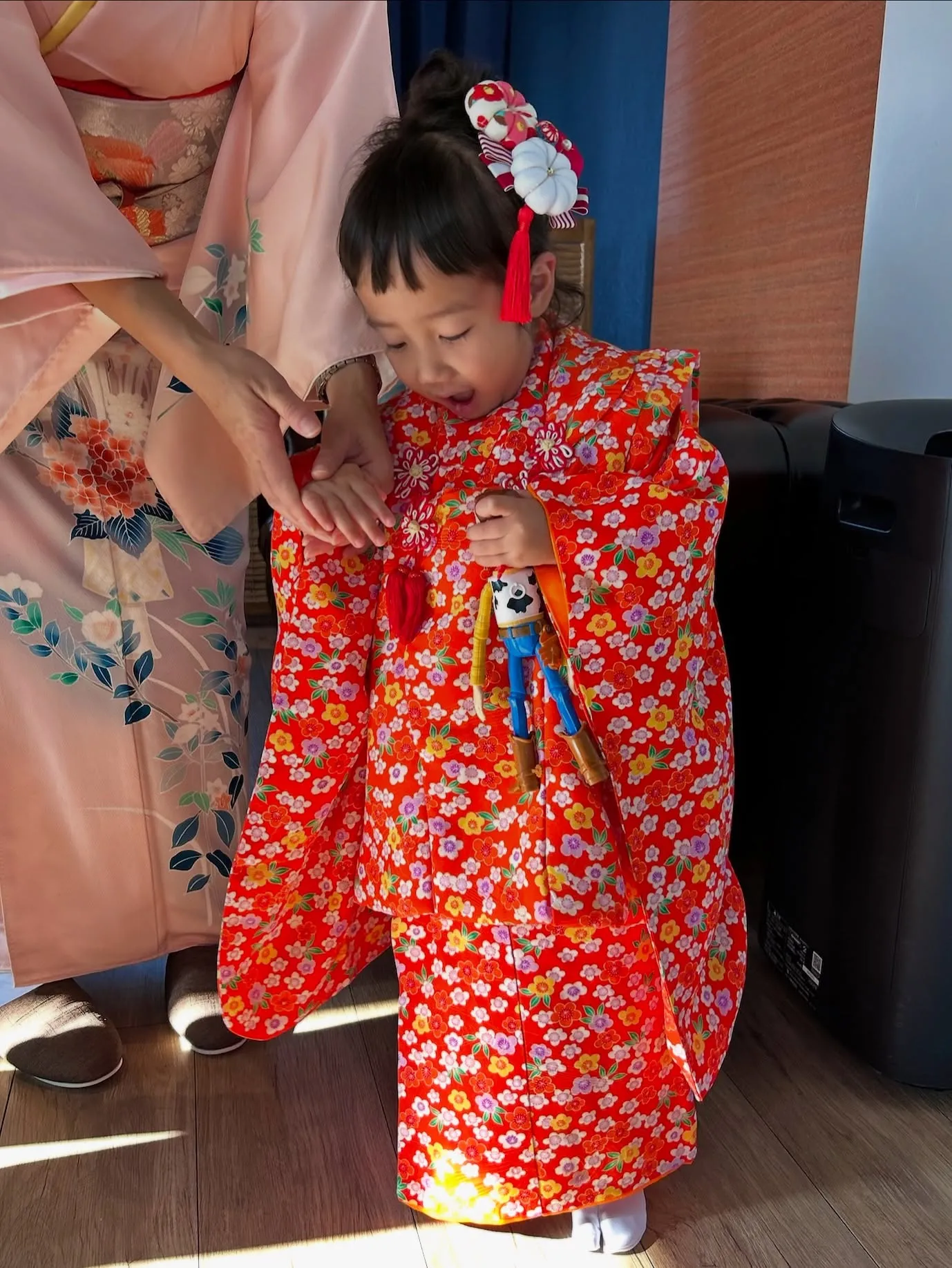 お母さんと一緒に七五三𓍯