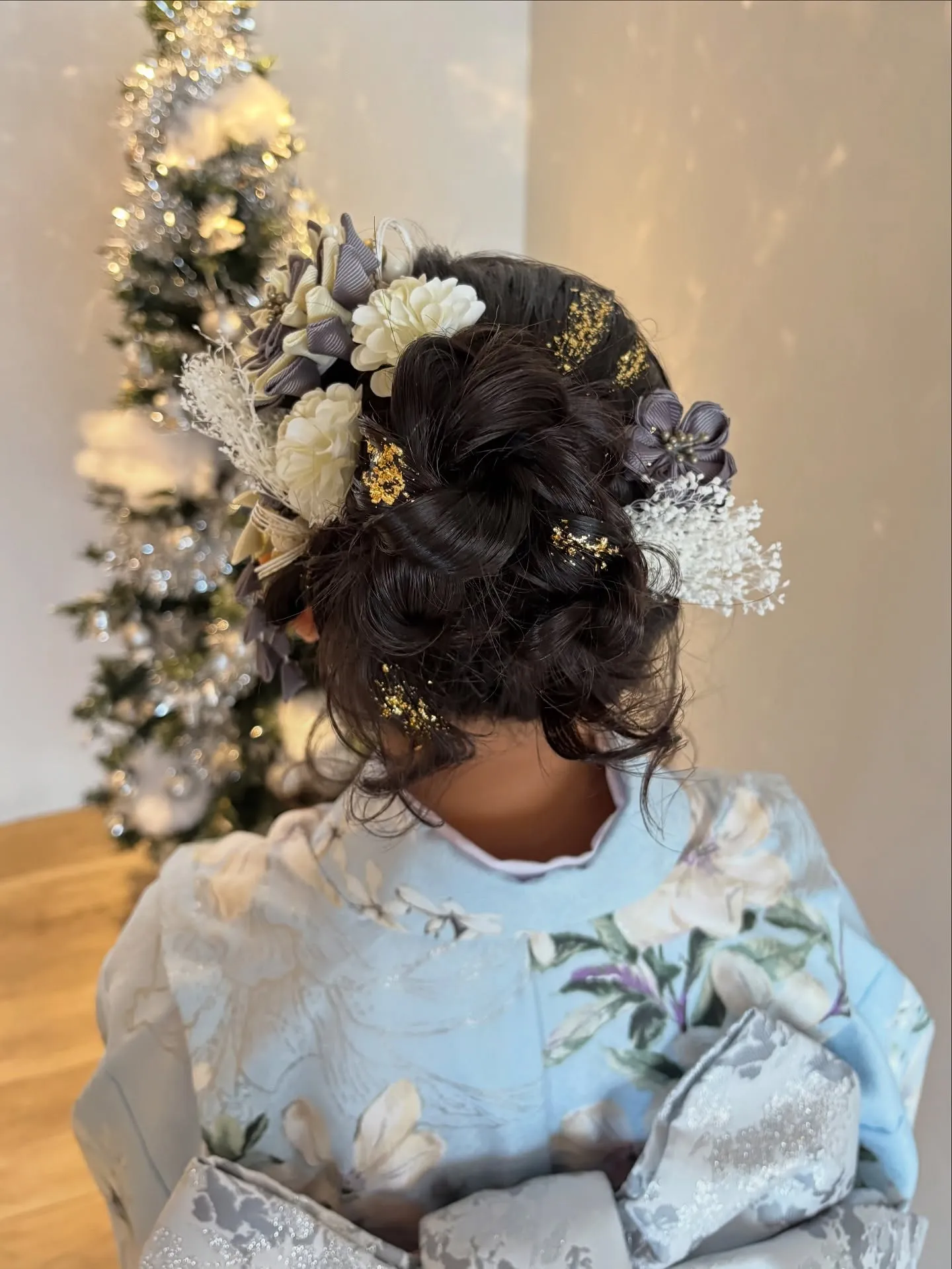 ふわふわお団子ヘア.⋆𝜗𝜚