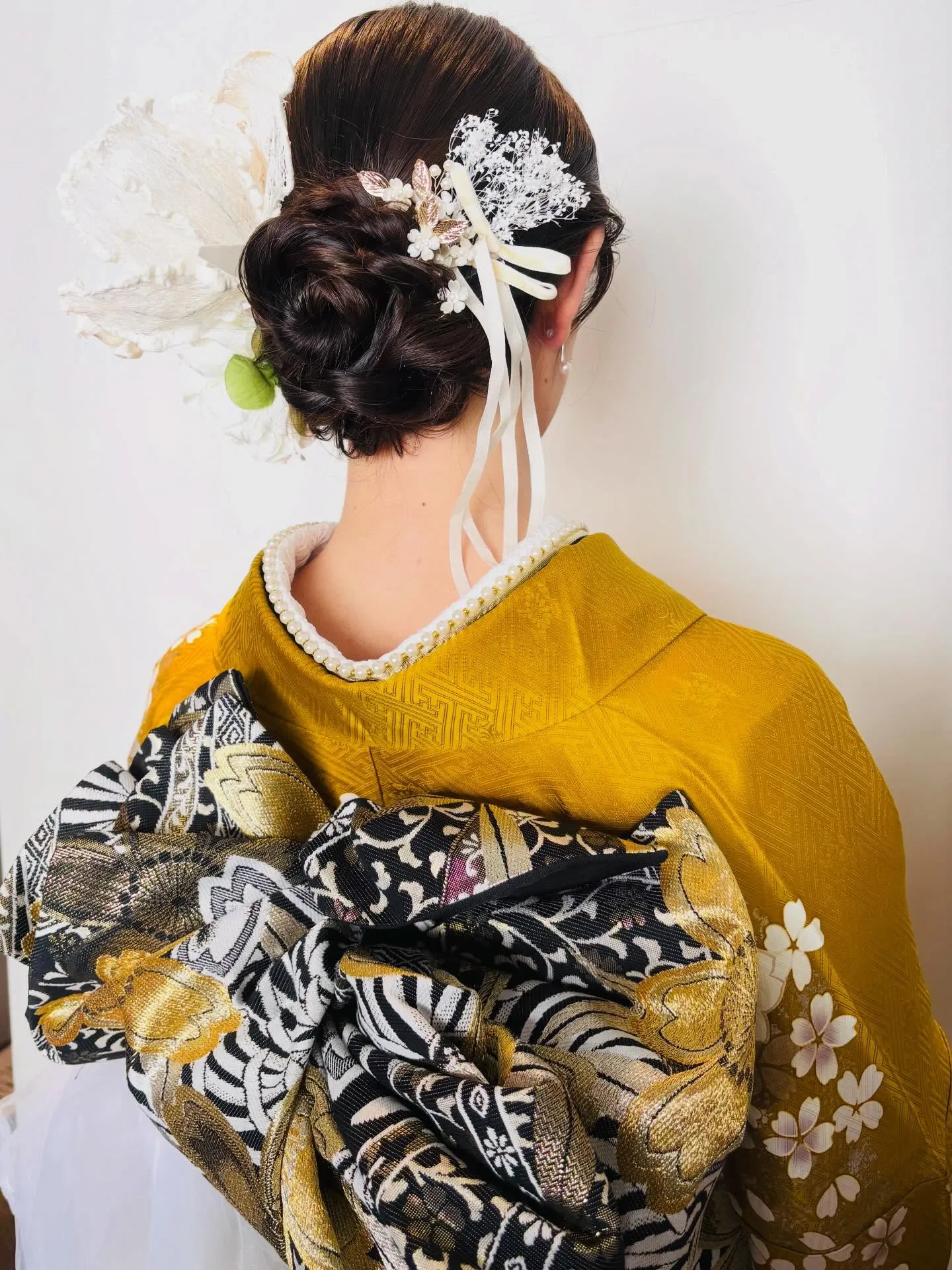 ⁡ロープ編み大人っぽいシニヨンヘアです¨̮⃝