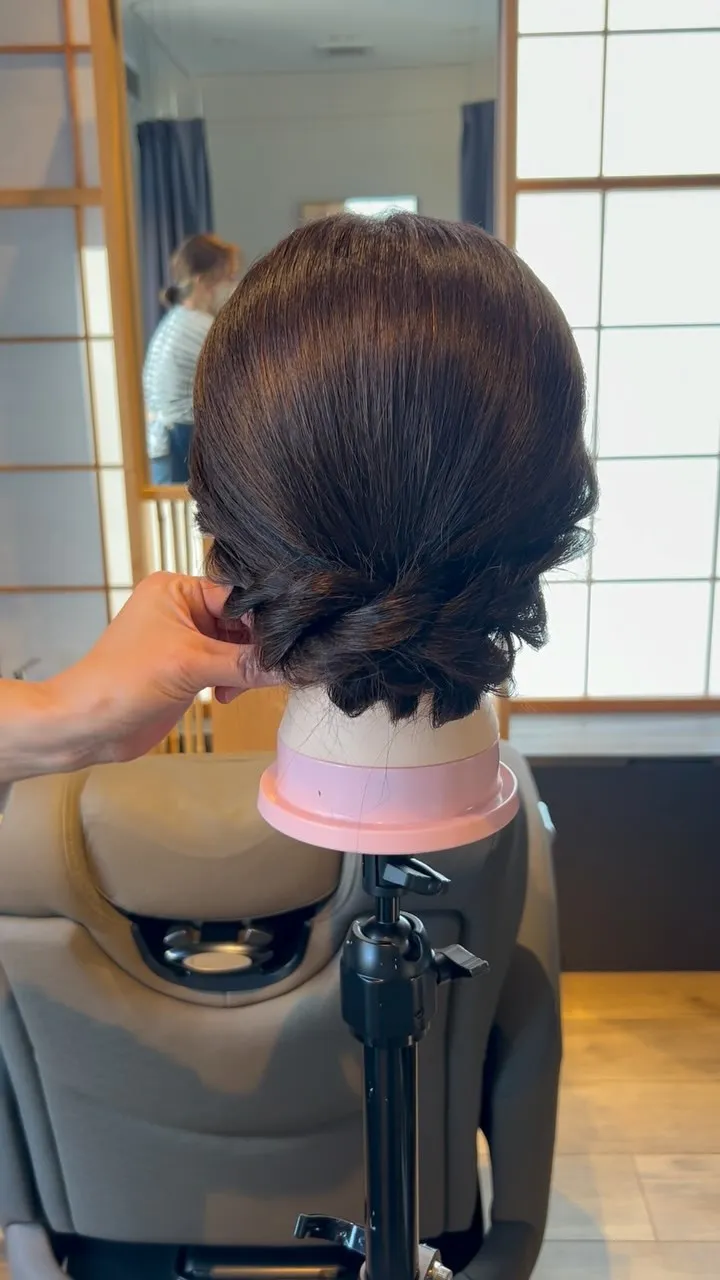 ヘアセット用のカウンセリングウィッグです⟡.·*.